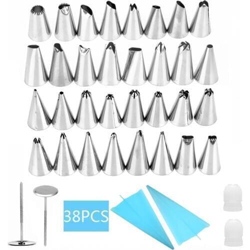 38 Sets Of Decorating Mouth Set Birthday Cake Decorating Bag Dessert Decanter Baking Tool