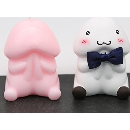 3D Toy Cute Penis Epoxy Resin Mold Ornaments Home Decorations Casting Silicone Mould DIY Crafts Plaster Candle Making Tool