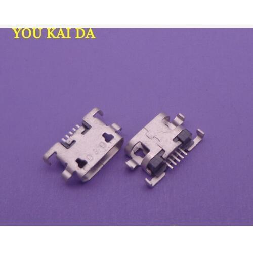 5pcs Micro USB jack Mini Charging socket connector For ZTE V815W For lenovo A798T A590 A808 A706T A670T S890 S820 S880