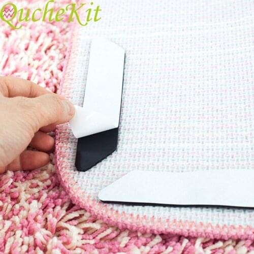 8pcs Home Floor Rug Carpet Mat Grippers Anti Skid Corners Pad For Bathroom Kitchen Living Room Resuable Anti Slip Soft Grippers
