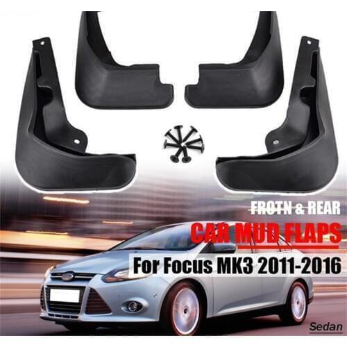 For Ford Focus 3 MK3 Sedan Hatchback 2011-2013 2014 2015 2016 Car Mud Flaps MudFlaps Splash Guards Mudguards Fender Car Accssory