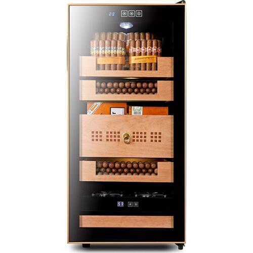 BX-65/78H cigar cabinet Constant temperature and humidity imported solid wood shelf moisturizing cabinet Household red wine