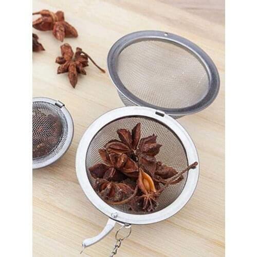 Tea Strainer 3 Size Stainless Steel Tea Infuser Sphere Locking Spice Tea Ball Strainer Mesh Infuser Tea Filter Kitchen Accessory