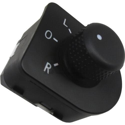 Black Exterior Mirror Switch Side Mirror Knob For Bora Jetta Golf MK4 1J1959565A