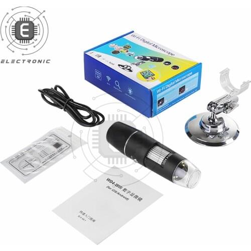 WIFI Digital Microscope 50x -1000x Magnification Adjustable Endoscope 8 LED Electronic Microscope 1080P HD Zoom