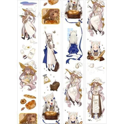 Fairy White Witches Washi Masking Tapes for Card Making Bullet Journal DIY Scrapbooking Label Stickers