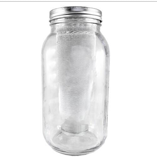Cold Coffee Maker Coffee Filters for Wide Mouth Mason Jar Stainless Steel Ultra Fine Mesh Tea with Fruit Infuser Iced Coffee Mak