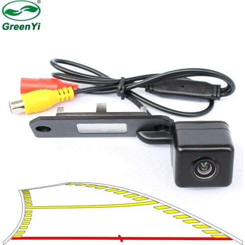 HD Vehicle Trajectory Parking Line Reverse Backup Rear View Camera For VW Golf Polo Jetta Passat B6 Touareg Touran T5 T4 Superb