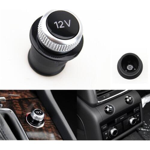Car Interior 12V Chrome Cigarette Lighter Dust Proof Cover Decoration Shell For A1 A3 8P A4 B6 B8 A5 A6 C5 C6 A7 A8 Q3 Q5 Q7 TT