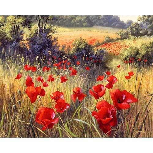 FIYO Full Square/Round Drill 5D DIY Diamond Painting "Floral Grass" Embroidery Cross Stitch 5D Home Decor Gift