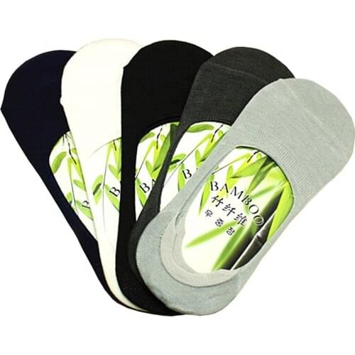Summer Wholesale Man Low Cut Gift Box Socks Manufacture Invisible Men Bamboo Fiber Sock