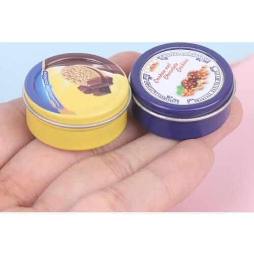 2pcs 1/12 Dollhouse Miniature Cookies Mini Chocolate Snacks Pretend Play Food Doll House Kitchen Accesssories Toy