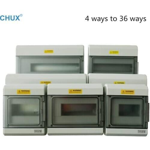 Outdoor Waterproof Distribution box 4way 6ways 36Ways Household illumination Electrical MCB Waterproof Junction Wire Box