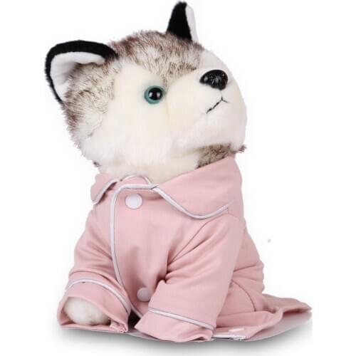 New Hot Sale Cute Teddy Dog Pet Shirt Summer Autumn Sleepwear Lapel Neck Short Sleeve Buttons Small Pet Outerwear Warm Ornament