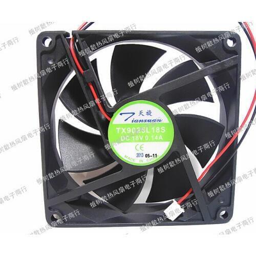 The day TX9025L18S 18V 0.14A 9CM 90*90*25 refrigerator thermostatic cabinet cooling fan