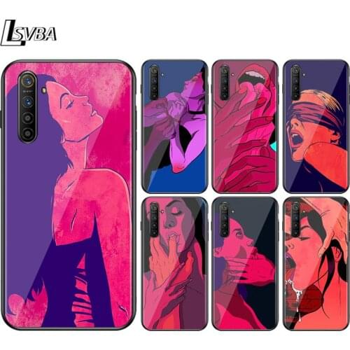 Sexy Lips Hot Girl For OPPO Find X3 X2 F19 F17 RX17 F15 R15X K5 K3 K1 R9S F11 F9 F7 F5 Neo Pro Lite Black Phone Case