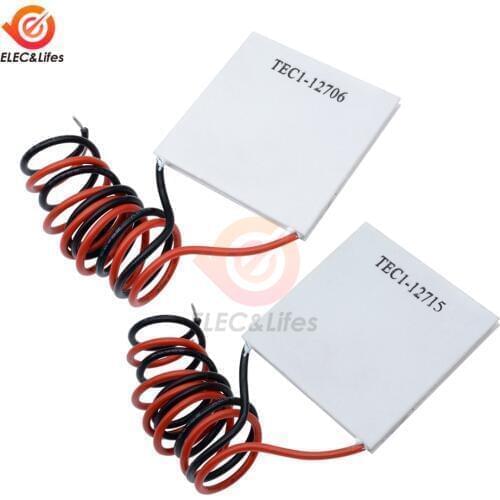 TEC1-12705 Thermoelectric Cooler Peltier 12V TEC1-12706 TEC1-12710 TEC1-12715 40*40MM Peltier Plate DIY Peltier Elemente Module