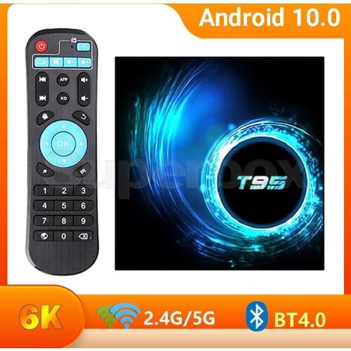 New T95 TVBox 2020 Android 10 H.265 6K TV BOX Android 10.0 2GB 16GB Set Top Box 2.4GHz Wifi Allwinner H616 1080P 4g 64gb 32gb