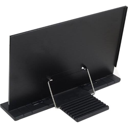Book Stand Frame Desk Reading Holder with 7 Tilt Adjustable Grooves Bookends for ipad Cookbook Document P9YA