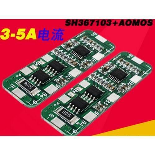 3A-5A PCB BMS Protection Board for 4 Packs 18650 Li-ion lithium Battery Cell 4S
