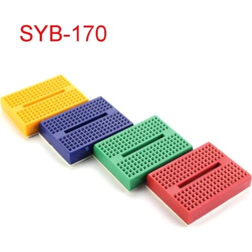 10 Pcs SYB-170 Mini Solderless Prototype Breadboard 170 Tie-points For Uno Diy Kit