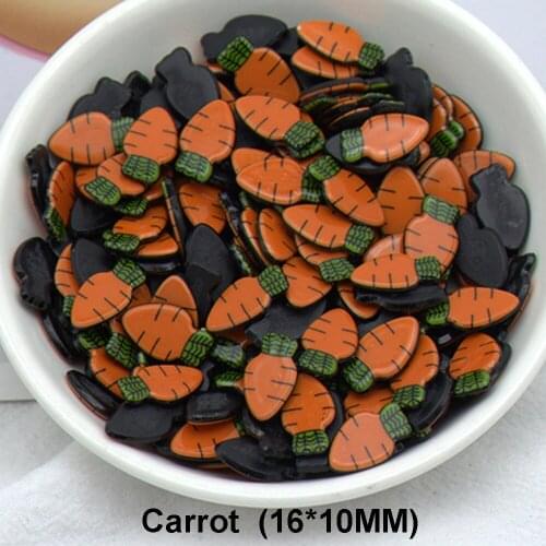 100pcs/lot Fresh Fruits Flatback Resins Small Carrots Vegetables Planar Resin DIY Craft For Home Decoration Accessories