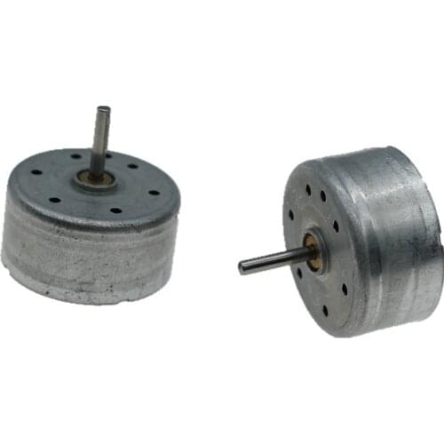 2PCS DC 3V 5500RPM Micro Mini RF-300CA Solar Power Motor 24mm Small Round Spindle Motor DIY Science Hobby Toy Model