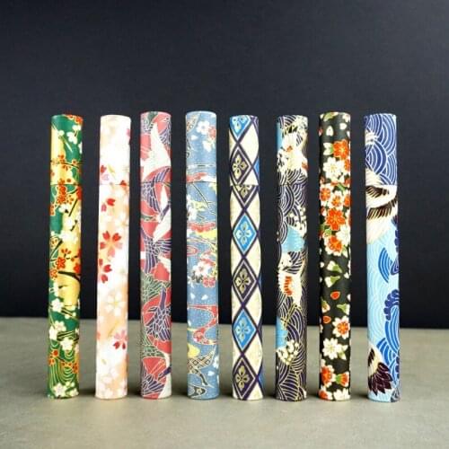 20pcs Japan Style Paper Incense Tube Colorful Thickening Empty Incense Barrel Small Storage Box for Joss Stick