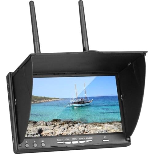 40CH 5.8GHz Monitor Receiver 40CH 5.8GHz 7 Inch LCD DVR, 17.5 X 10.5 X