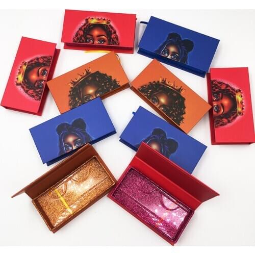 5-50Pcs Wholesale Eyelash Packaging Rectangle Eyelash Boxes with trays Wholesale Bulk Eyelash Cases Lash Packaging