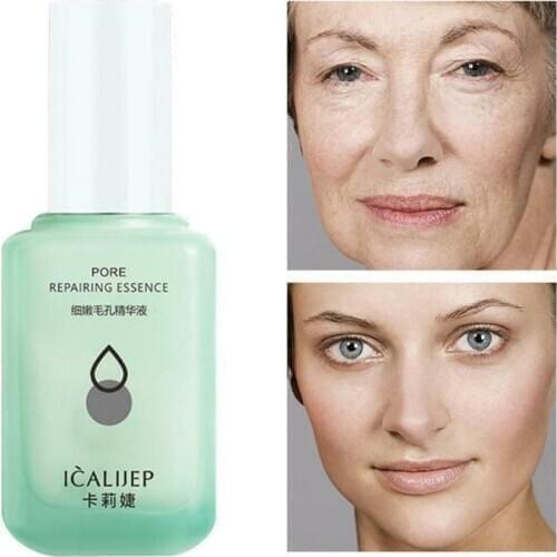 60ml Shrink Pores Serum Tighten Refining Moisturizing Face Firming Essence Green Louch Smoothing Pore Shrink Essence
