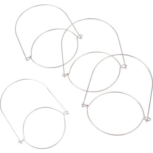 8/24pcs Stainless Steel Hanger Practical Hook Durable Wire Handles Hangers (Suit for 70MM Mason Jars)