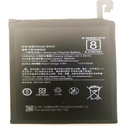 BN45 Phone Battery For Xiaomi Mi note2 Redmi Note 5 Note5 Mobile Phone Batteries With Tools