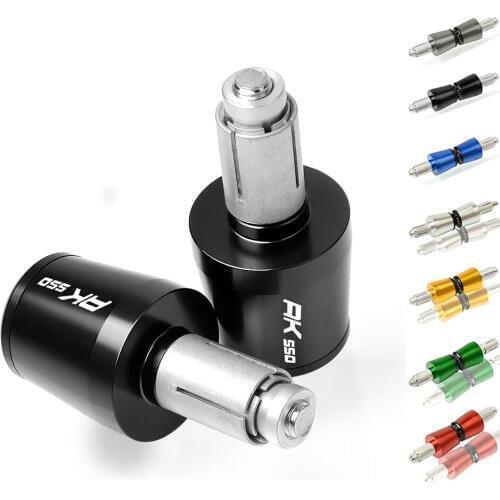 Motorcycle CNC Aluminum Hand Handle Bar Ends Grips Cap Handlebar Gear Balanced Plug Slider For Yamaha AK550 AK 550 2017 2018