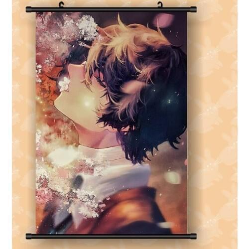 Anime Bungo Stray Dogs Atsushi Dazai Ryunosuke Nakahara Painting Fabric Wall Scroll poster cosplay Home Decor Gifts