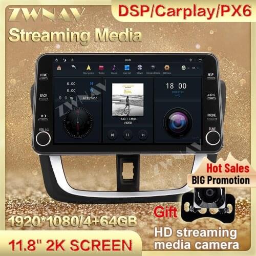 4GB+64GB MAX-PAD Android 9.0 Car Multimedia Player streaming media For Honda Vios 2014-2016 HIFI Navigation Head unit Auto Radio