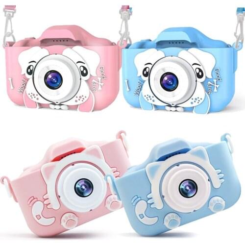 Mini Cartoon Camera Kids Digital Photo Video Dual Camera Cute Toy for Kids Educational Childrens Camera for Boy Girl Best Gift