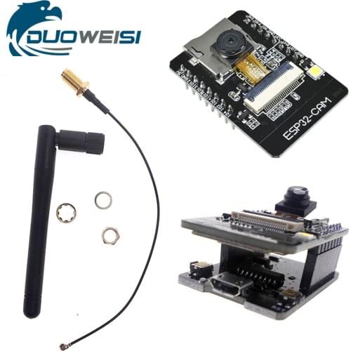 ESP32 ESP32-CAM WiFi + Bluetooth Module Camera Module Development Board with Camera Module OV2640 2MP