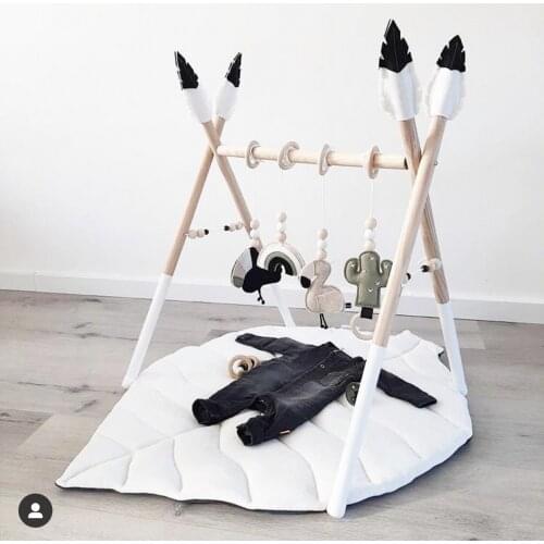 Baby Game Blanket Tree Leaves Floor Carpet Soft Cotton Climbing Pad Play Mat for Infants Childrens Room Decoration