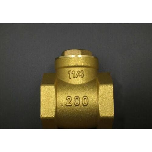 DN32 G1-1/4" BSPP Female Thread Brass Swing Check Valve One Way
