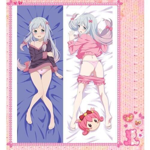 Japanese Anime Cartoon Izumi Sagiri Peach Skin 2 Way Double sided hugging Pillow Case Pillow Cover Pilllowcase 79030