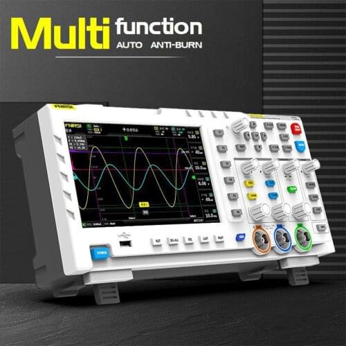FNIRSI Digital Oscilloscope 1014D 7 Inch Screen Dual Channel Signal Generator 1GSa/s Sampling Rate 1GB Storage Oscilloscope