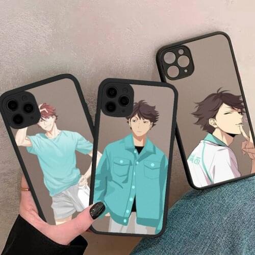 Haikyuu Oikawa Phone Case For iphone 12 11 8 7 plus mini x xs xr pro max matte transparent cover