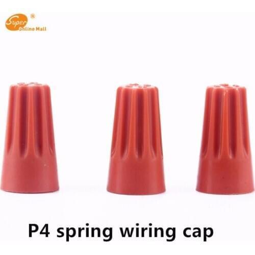 1000pcs/lot P4 Insulated Splice Wire Twist Nut wire connector terminal conectores electricos terminator terminales