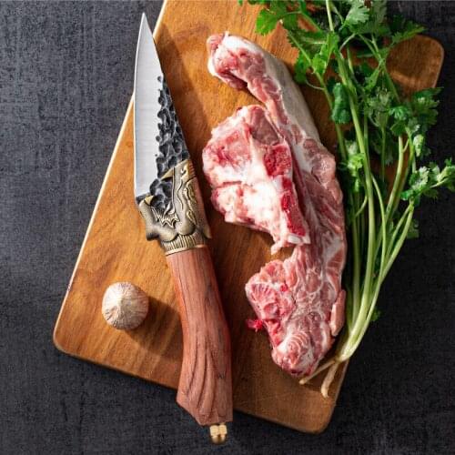 Longquan forging knife slaughtering knife bone picking knife chopping knife chef knife chopping knife 5Cr15MoV steel