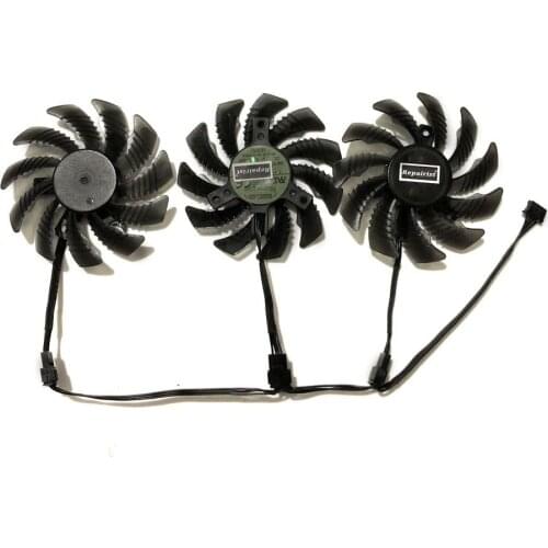 3pcs/set gtx1080/1080TI 1070 Ti GPU Cooler Video Fans For GIGABYTE GTX 1080 1070 Ti G1 Gaming 1060 G1 ROCK Graphics Card Cooling