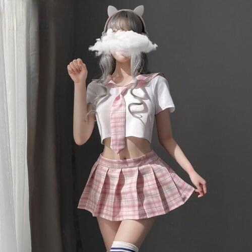 Cute Sailor School Girl Underwear Couple Sex Play Cosplay Slutty Costumes Erotic Outfit Sexy Student Uniform Miniskirt
