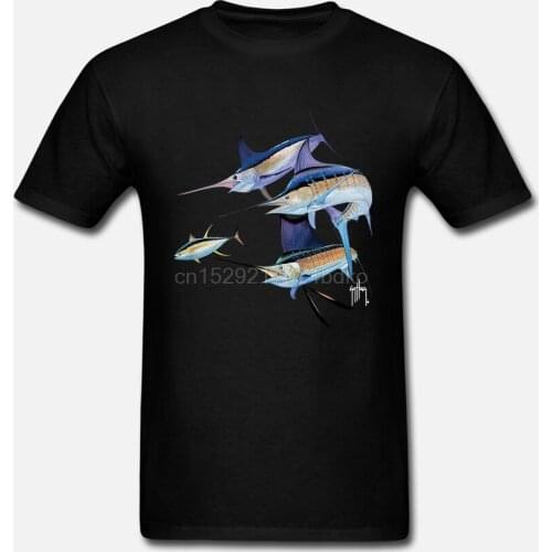 NEW AFTCO Guy Harvey Mens Trouble Short Sleeve Pocket T-Shirt Size Large 54683297189