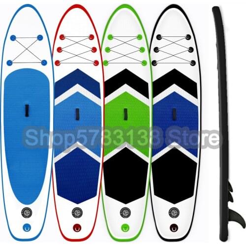 Portable SUP UP Surfboard 305*76*15cm Inflatable Floating Boat Paddle Board PVC Tarpaulin Surf Board Mattress