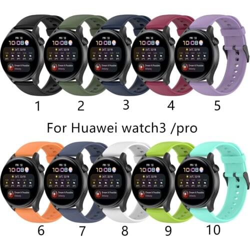 22mm Wrist Band for Huawei Watch 3 smartwatch Strap for huawei watch3 pro GT2 46mm/galaxy watch3 Sport belt bracelet band